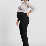 Village Maternity London Four-Way Stretch Maternity Pant, Black, side view