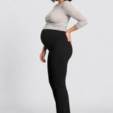 Village Maternity London Four-Way Stretch Maternity Pant, Black, side view