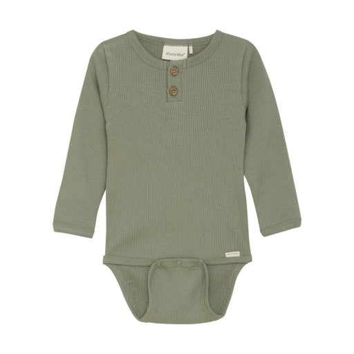 MinyMo Ribbed Onesie