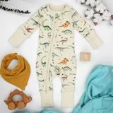 Organic Cotton Baby Pajamas 2-Way Zip Front Zipper