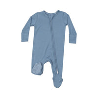 Blue Shadow Two Way Zipper Footie