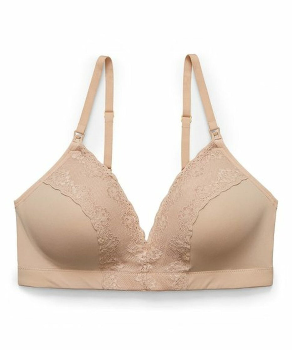 natori bliss wireless nursing bra with clips