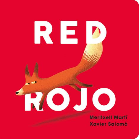 Cover of board book for bilingual babies "Red Rojo"