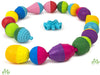 Montessori Educational Shapes and Colors Snap Beads - 48 Piece Set