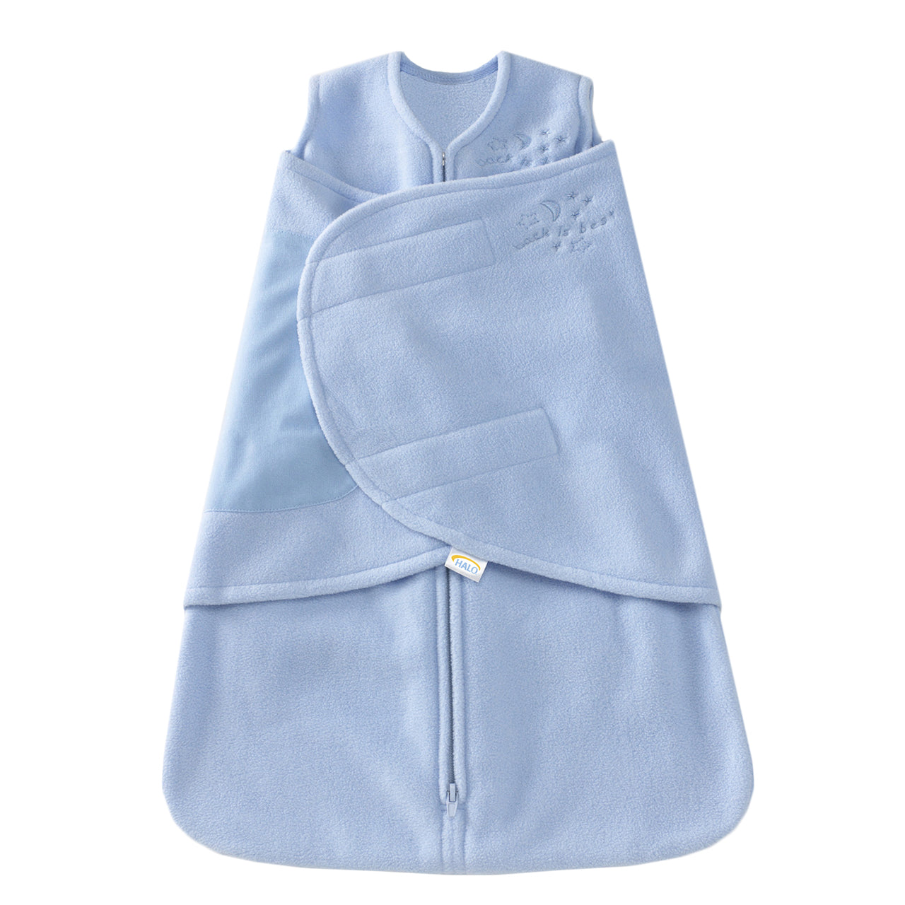 fleece sleep sack swaddle blue