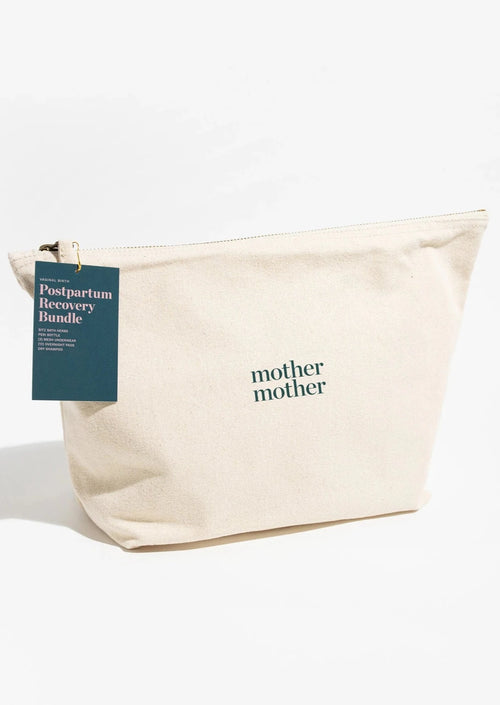 Mother Mother postpartum maternity bundle in canvas tote bag 