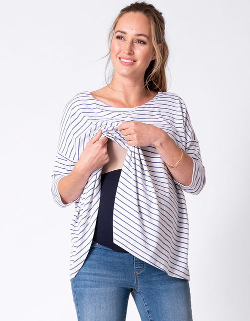 Easy Fit Striped Maternity + Nursing Top