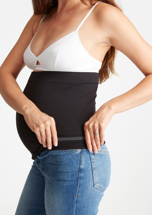 bellaband pants and belly support during pregnancy in black