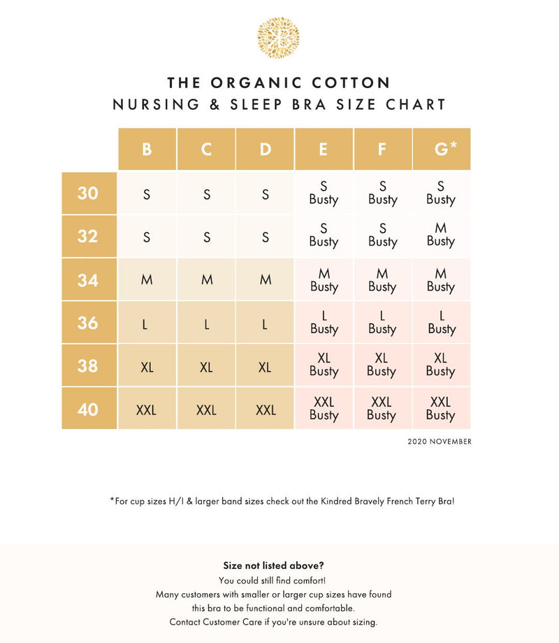 Busty Organic Cotton Bra (E-G)