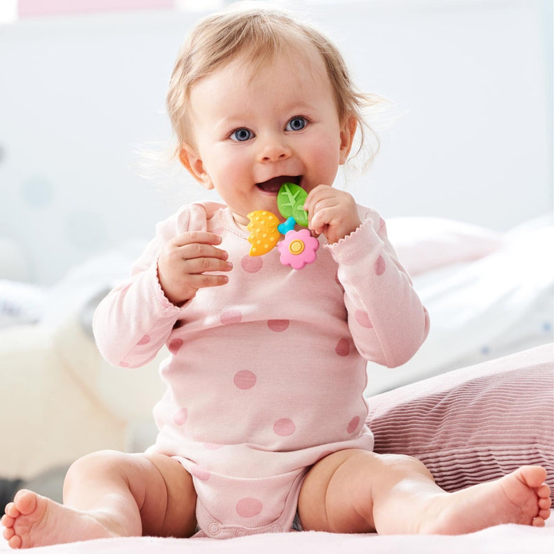 Petal Silicone Teether + Clutching Toy