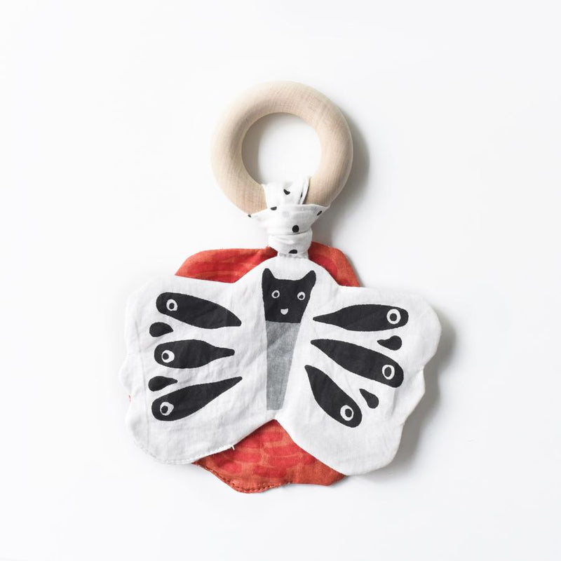 Organic Cotton Crinkle Teether Butterfly