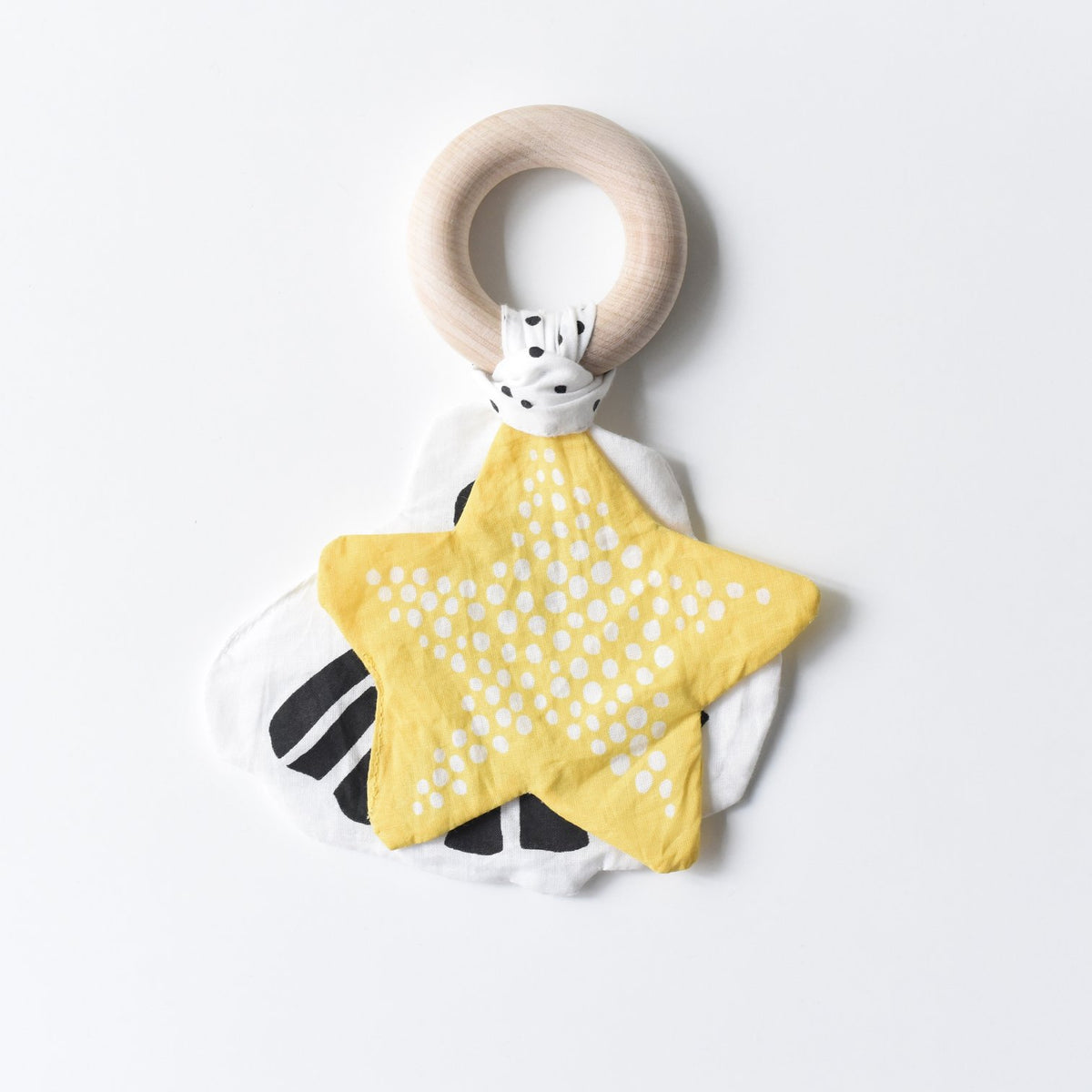 Organic Cotton Crinkle Teether Starfish