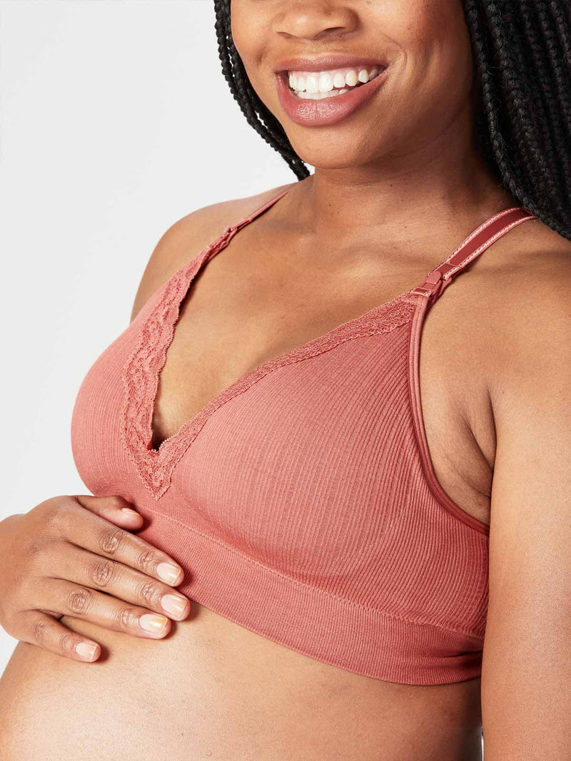 Tutti Frutti Maternity & Nursing Bra - Black - Petite – Mae Apparel